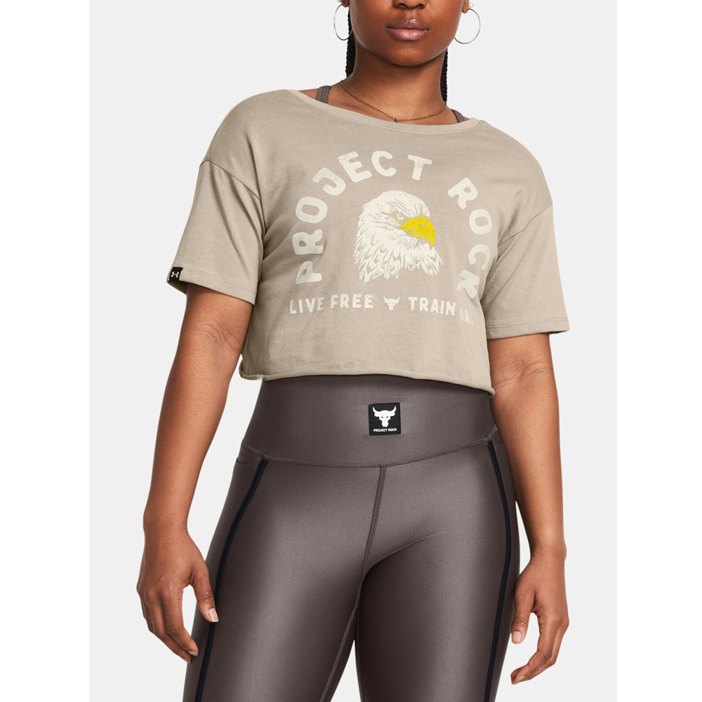 UNDER ARMOUR Project Rock Balance Graphic Tee Γυναικείο Crop T-Shirt - 3