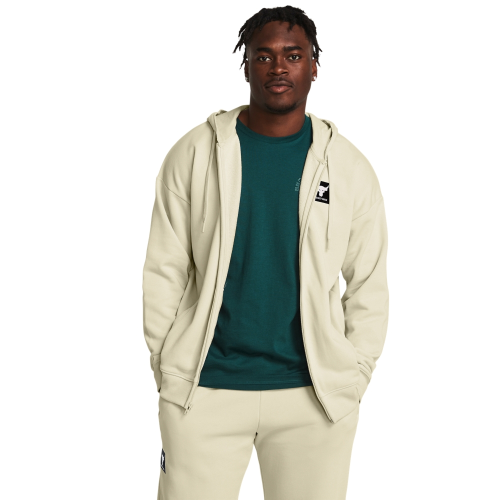 UNDER ARMOUR Project Rock HeavyWeight Terry Full Zip Ανδρική Ζακέτα με κουκούλα - 3
