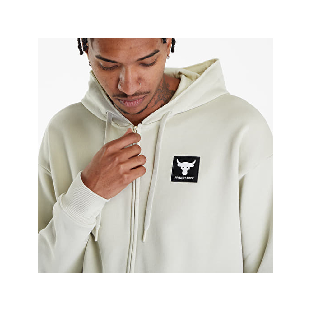UNDER ARMOUR Project Rock HeavyWeight Terry Full Zip Ανδρική Ζακέτα με κουκούλα - 4
