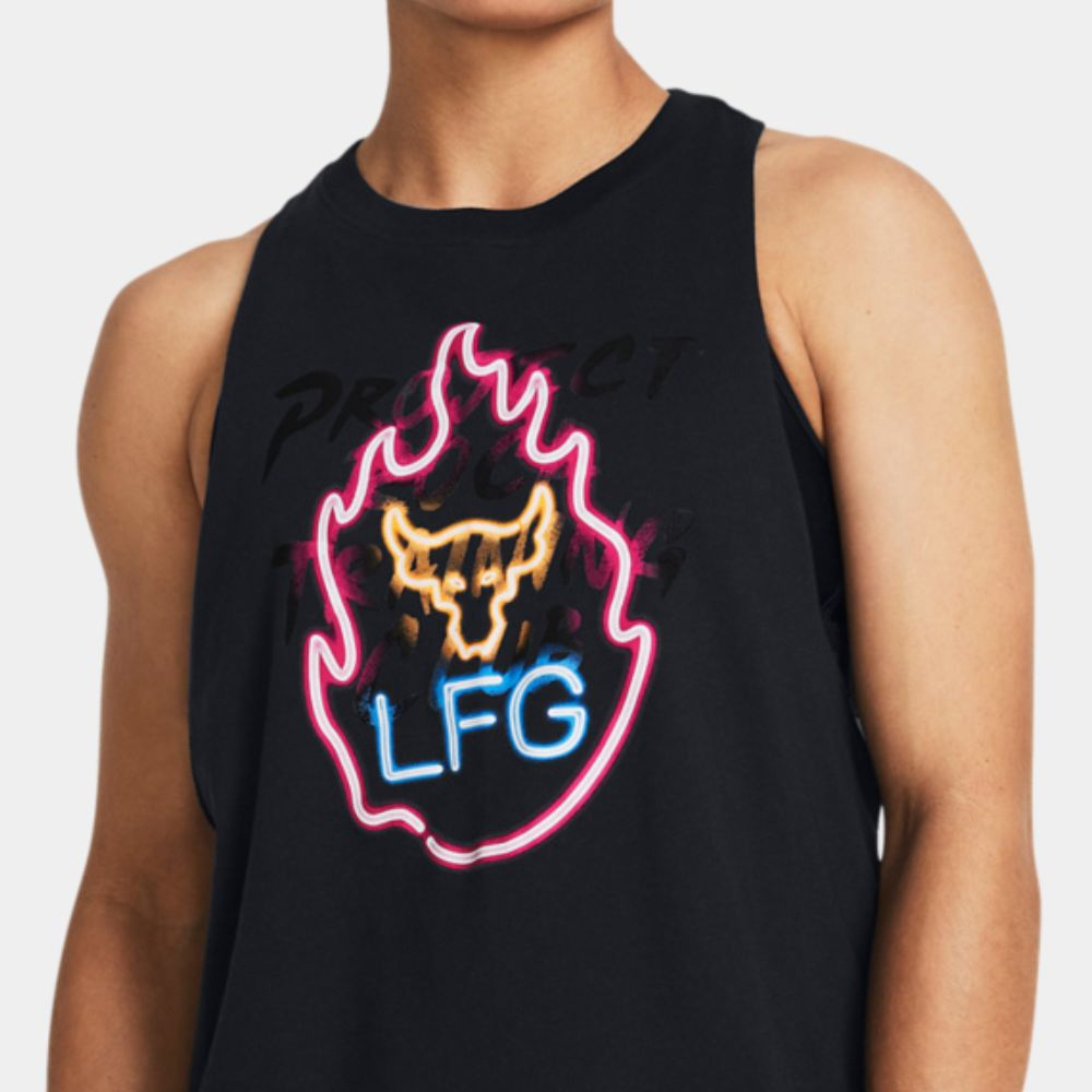 UNDER ARMOUR Project Rock W Neon Flame Tank Γυναικείο Αμάνικο Μπλουζάκι - 3