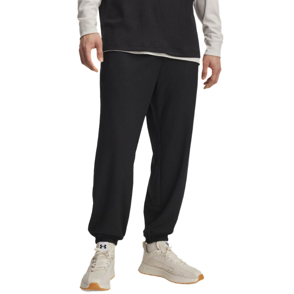 UNDER ARMOUR UA Rival Waffle Jogger Ανδρικό Παντελόνι Φόρμας - Μαύρο