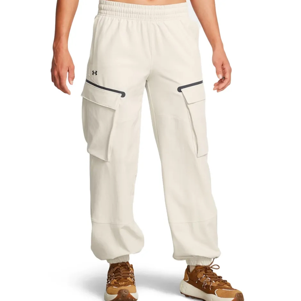 UNDER ARMOUR Unstoppable Cargo Pants Γυναικείο Παντελόνι - Κρεμ