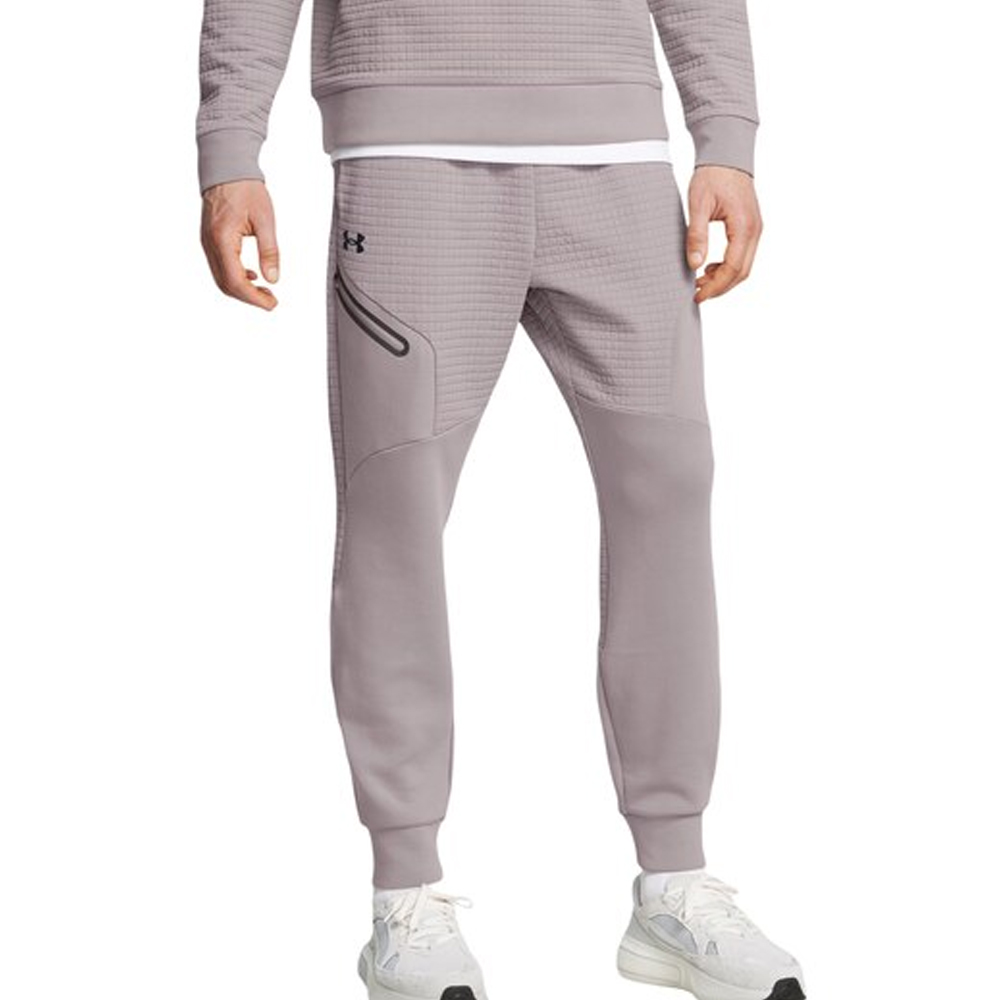 UNDER ARMOUR Unstoppable Flc Txtr Grid Jogger Ανδρικό Παντελόνι Φόρμας - Μωβ