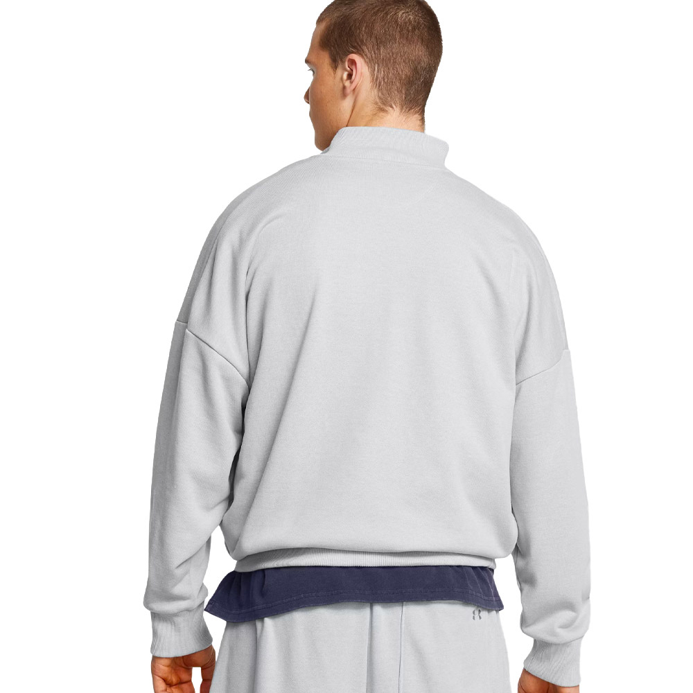 UNDER ARMOUR Icon HeavyWeight Terry Oversized 1/2 Zip Ανδρικό Φούτερ - 2