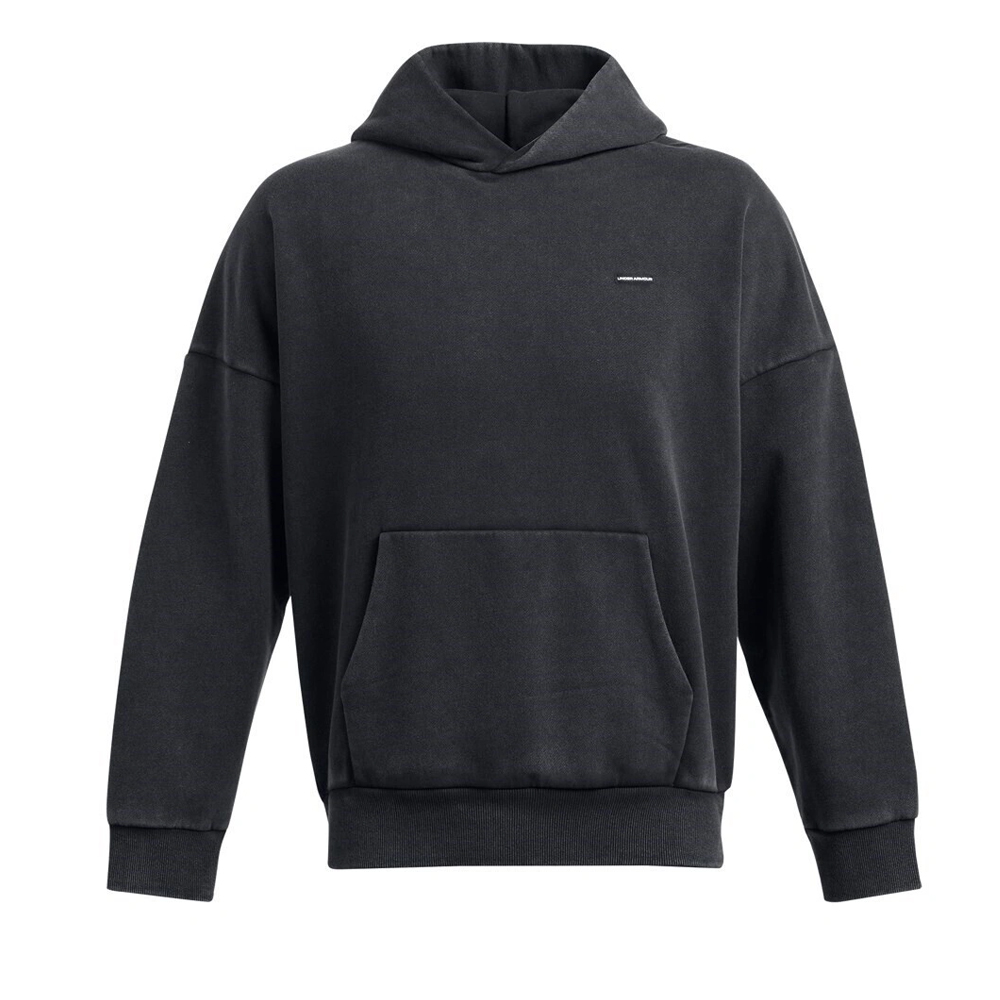 UNDER ARMOUR Icon HeavyWeight Fleece Wash Oversized Hoodie Ανδρικό Φούτερ με κουκούλα - 5