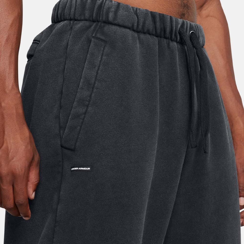 UNDER ARMOUR Icon HeavyWeight Fleece Washed Oversized Pants Ανδρικό Παντελόνι Φόρμας - 3