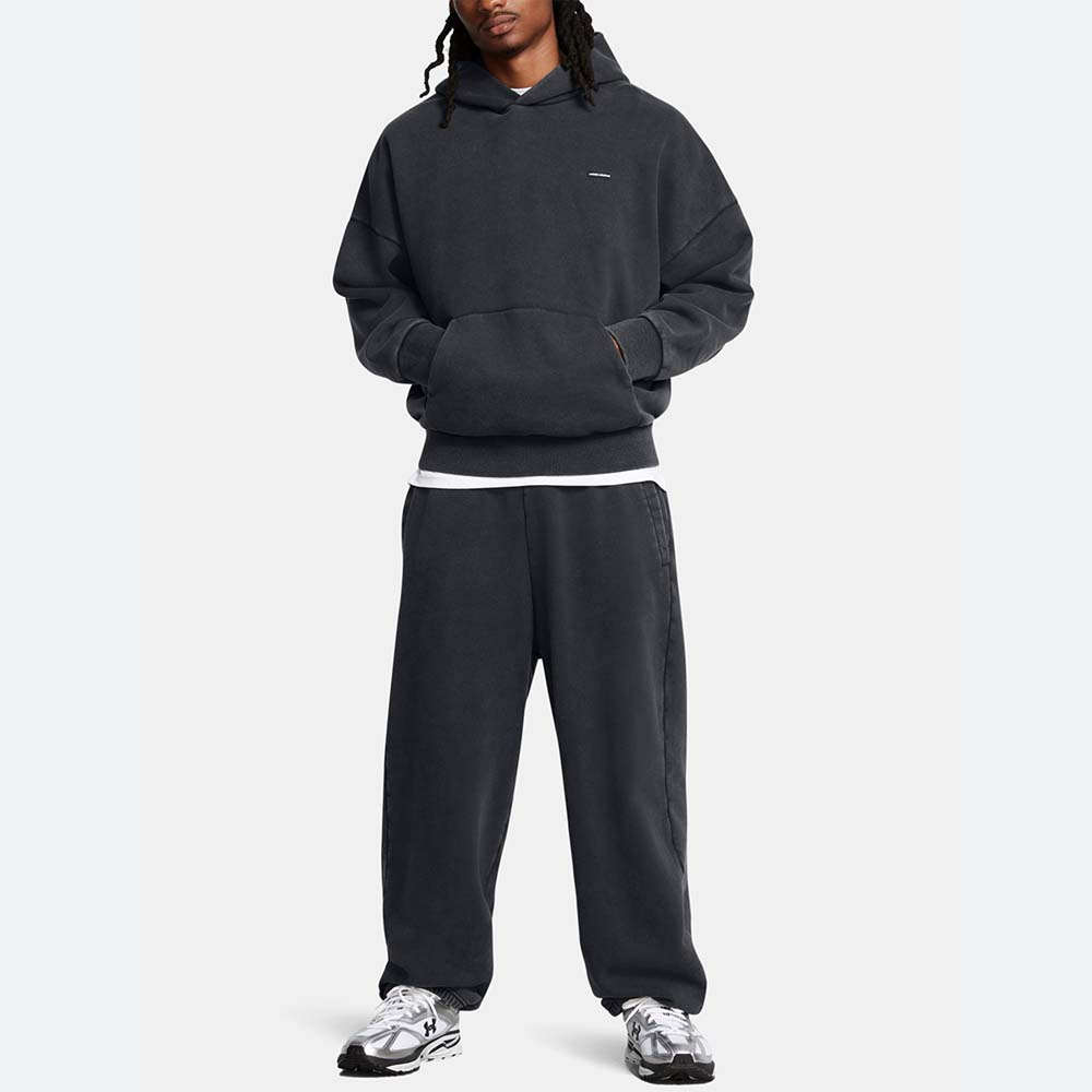 UNDER ARMOUR Icon HeavyWeight Fleece Washed Oversized Pants Ανδρικό Παντελόνι Φόρμας - 4