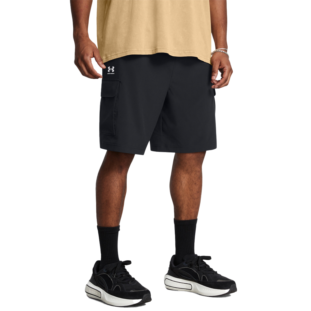 UNDER ARMOUR Vibe Woven Cargo Short Ανδρική Βερμούδα - Μαύρο