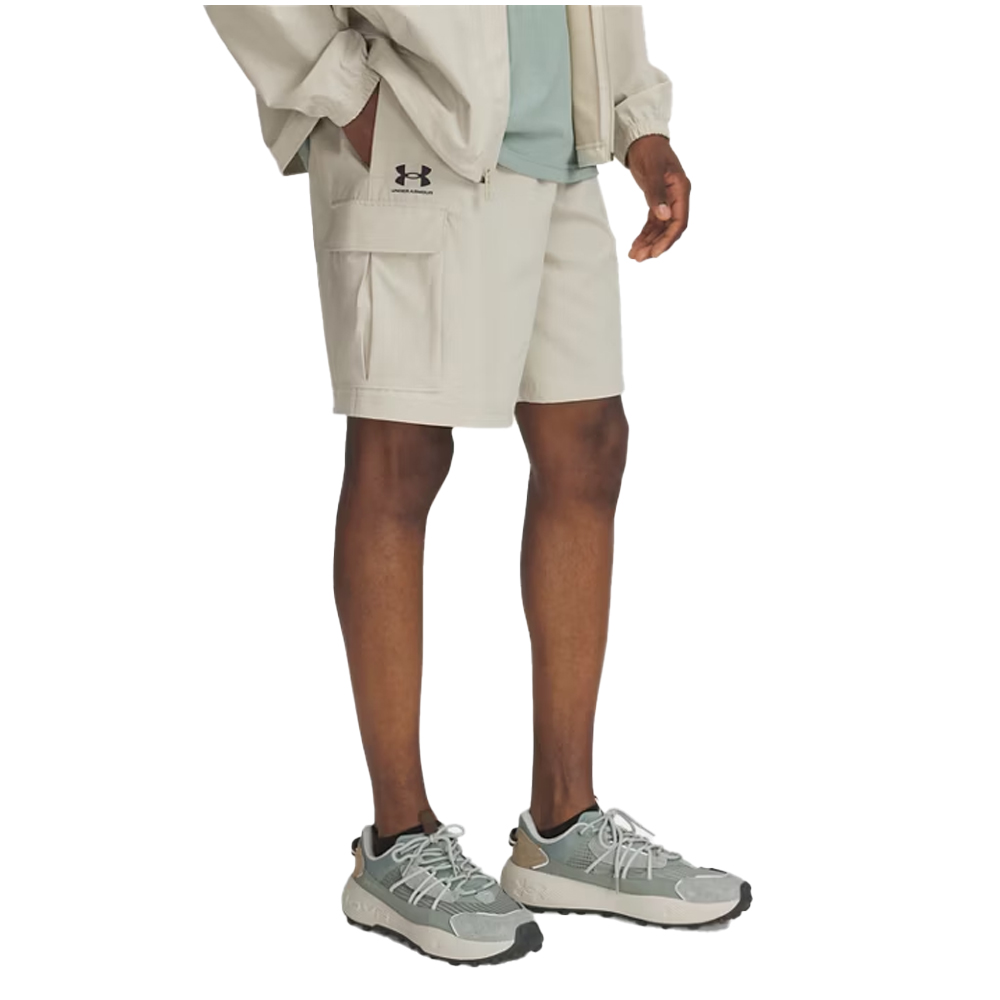 UNDER ARMOUR Vibe Woven Cargo Short Ανδρική Βερμούδα - Μπεζ