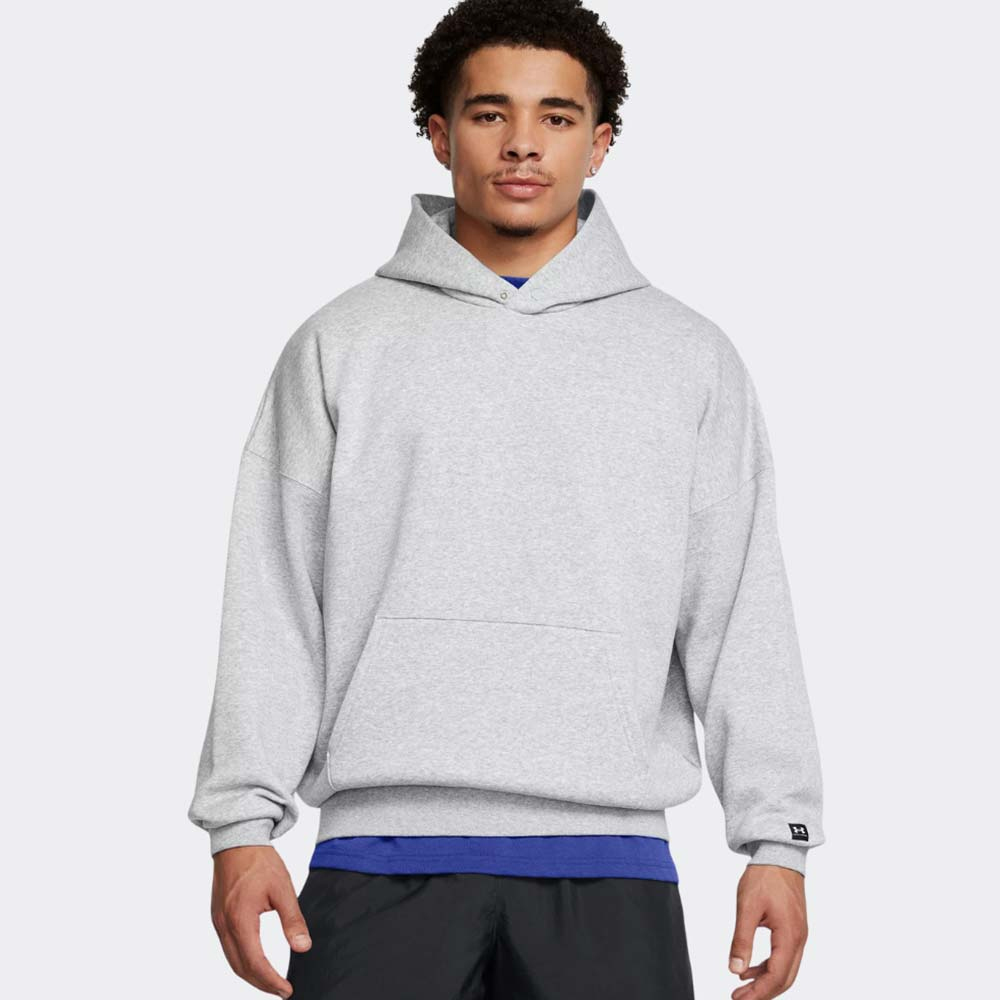 UNDER ARMOUR Icon Fleece OS Hoodie Ανδρικό Φούτερ με κουκούλα - Γκρι