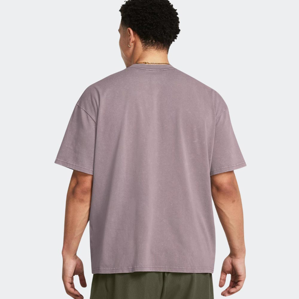 UNDER ARMOUR HeavyWeight Oversized Logo Wash Short Sleeve Tee Ανδρικό T-Shirt - 2