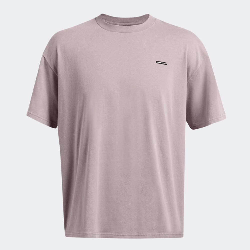 UNDER ARMOUR HeavyWeight Oversized Logo Wash Short Sleeve Tee Ανδρικό T-Shirt - 3