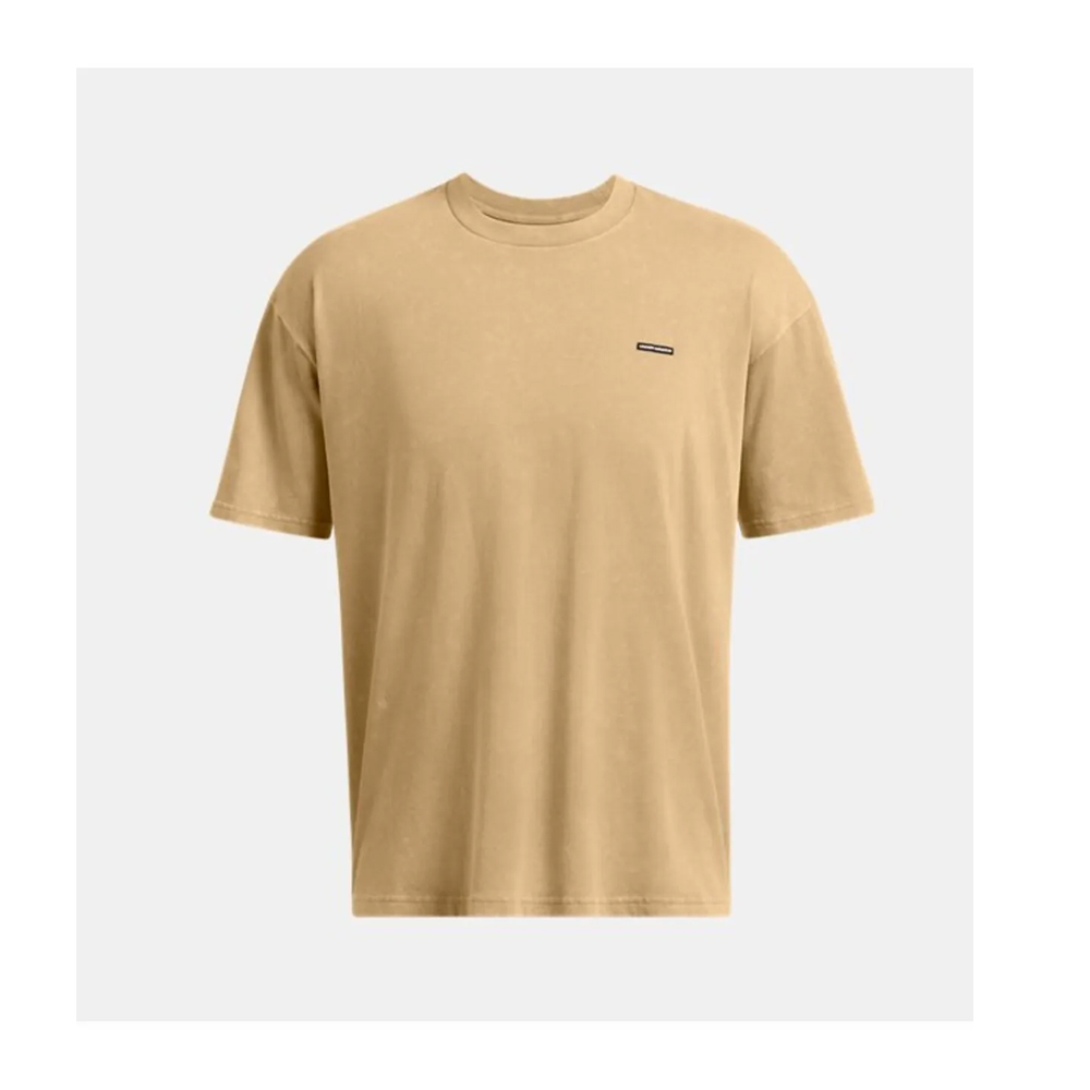 UNDER ARMOUR HeavyWeight Oversized Logo Wash Short Sleeve Tee Ανδρικό T-Shirt - 3