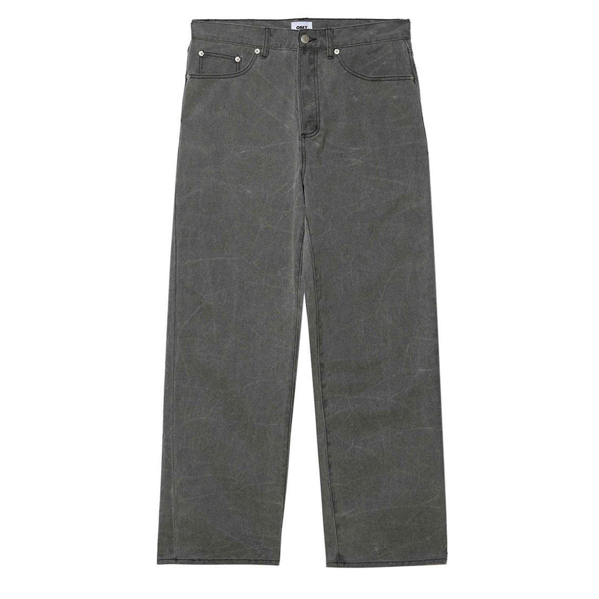 OBEY Classic Wrinkle Baggy Demin Jeans Ανδρικό Τζιν Παντελόνι - Χακί