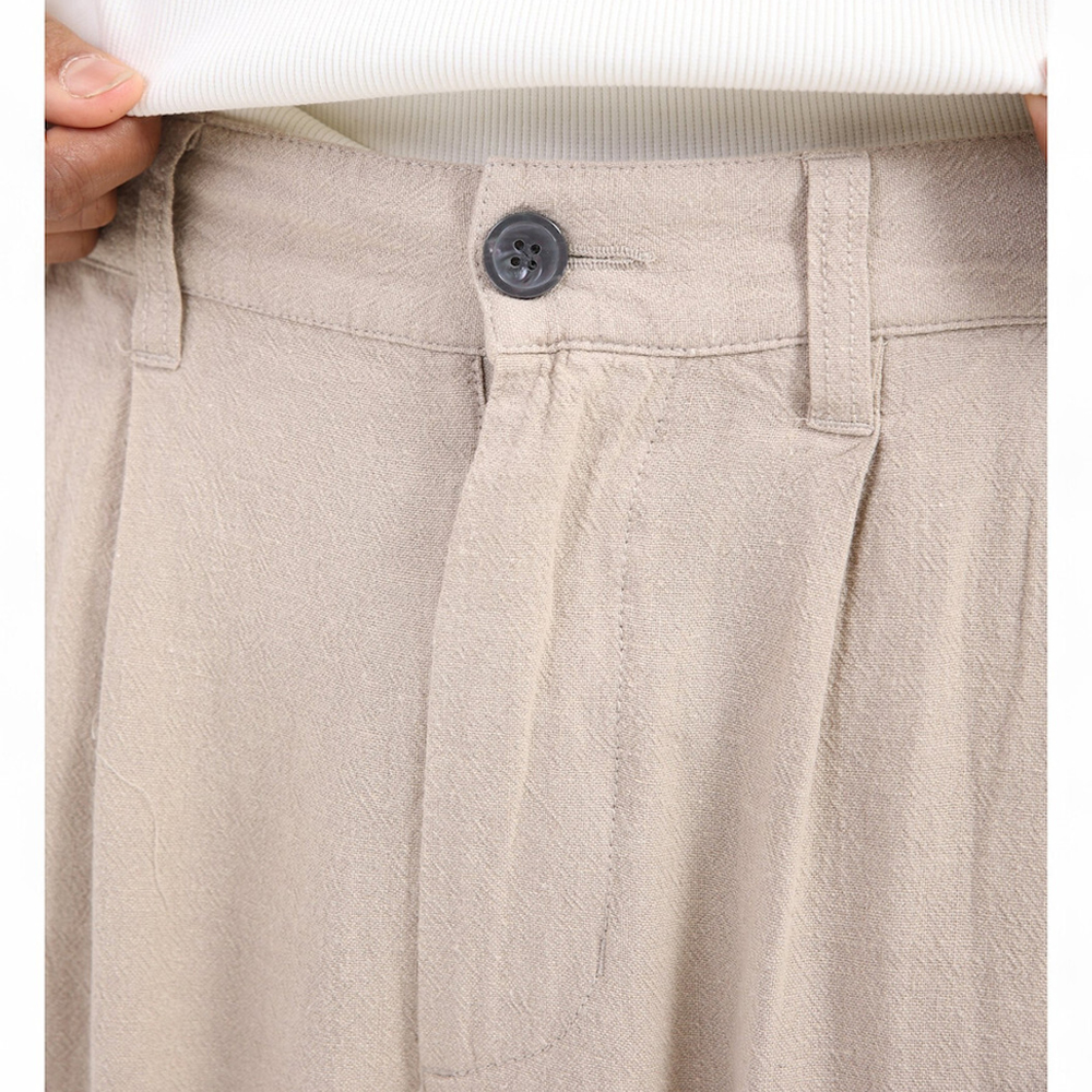 OBEY Fubar Linen Pleated Pant Ανδρικό Παντελόνι  - 3