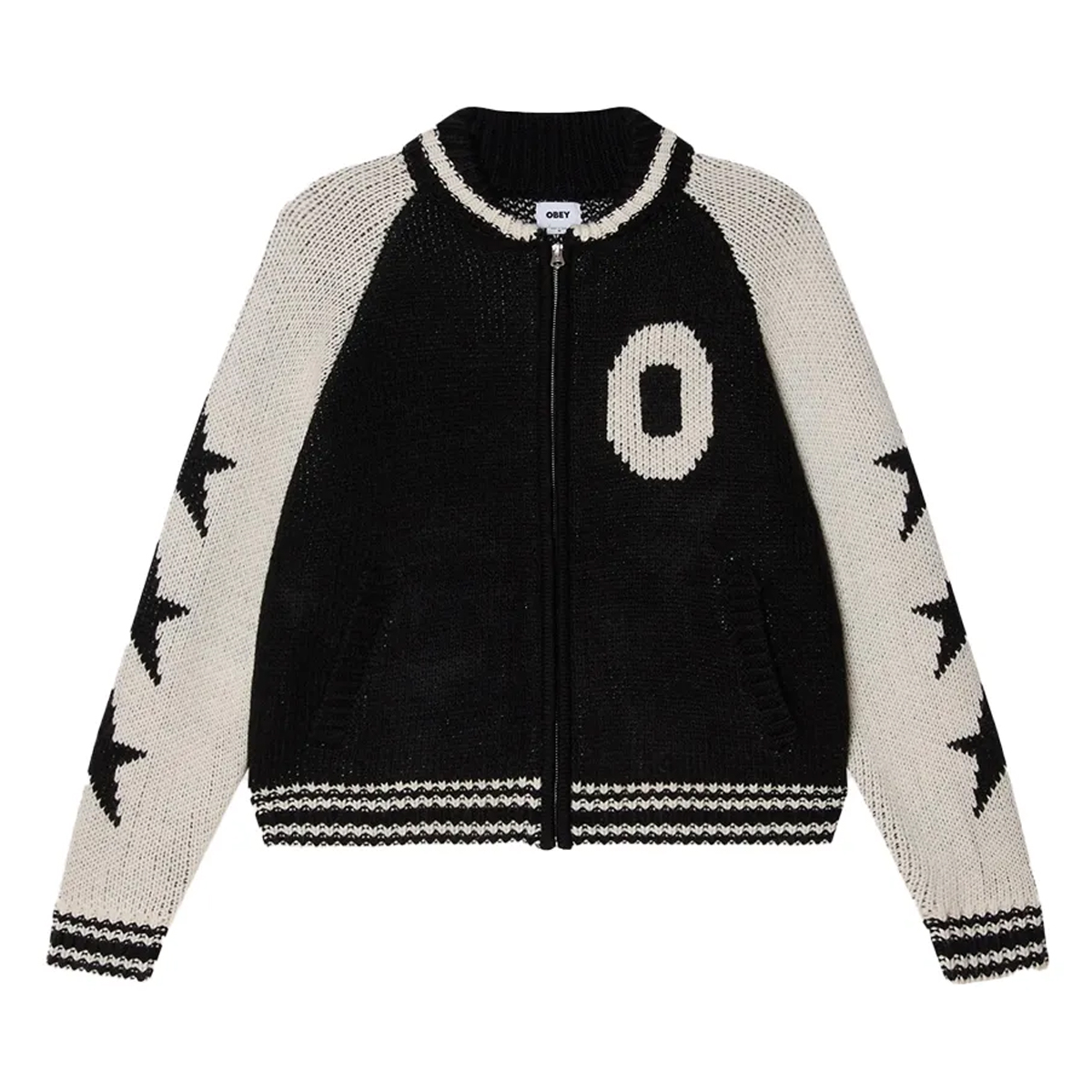 OBEY Int. Cowichan Sweater Ανδρική Ζακέτα  - Μαύρο