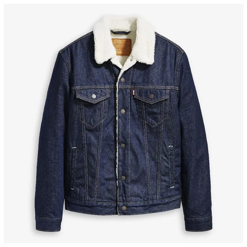 LEVI'S Type 3 Sherpa Trucker Jacket Ανδρικό Μπουφάν Denim  - Μπλε