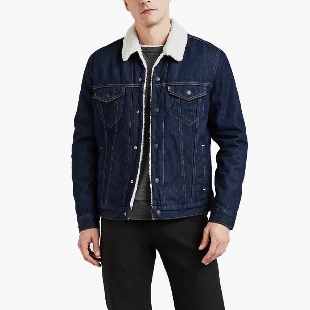 LEVI'S Type 3 Sherpa Trucker Jacket Ανδρικό Μπουφάν Denim  - 2