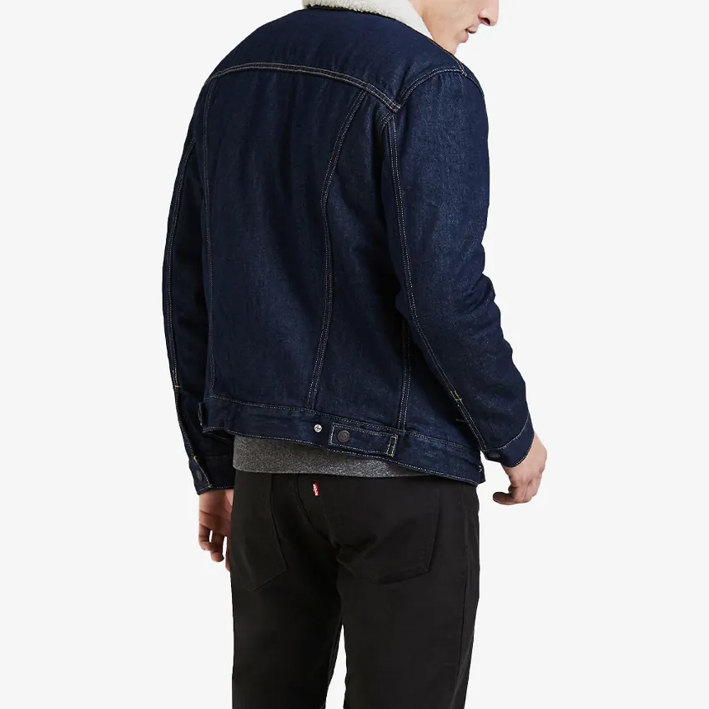 LEVI'S Type 3 Sherpa Trucker Jacket Ανδρικό Μπουφάν Denim  - 3