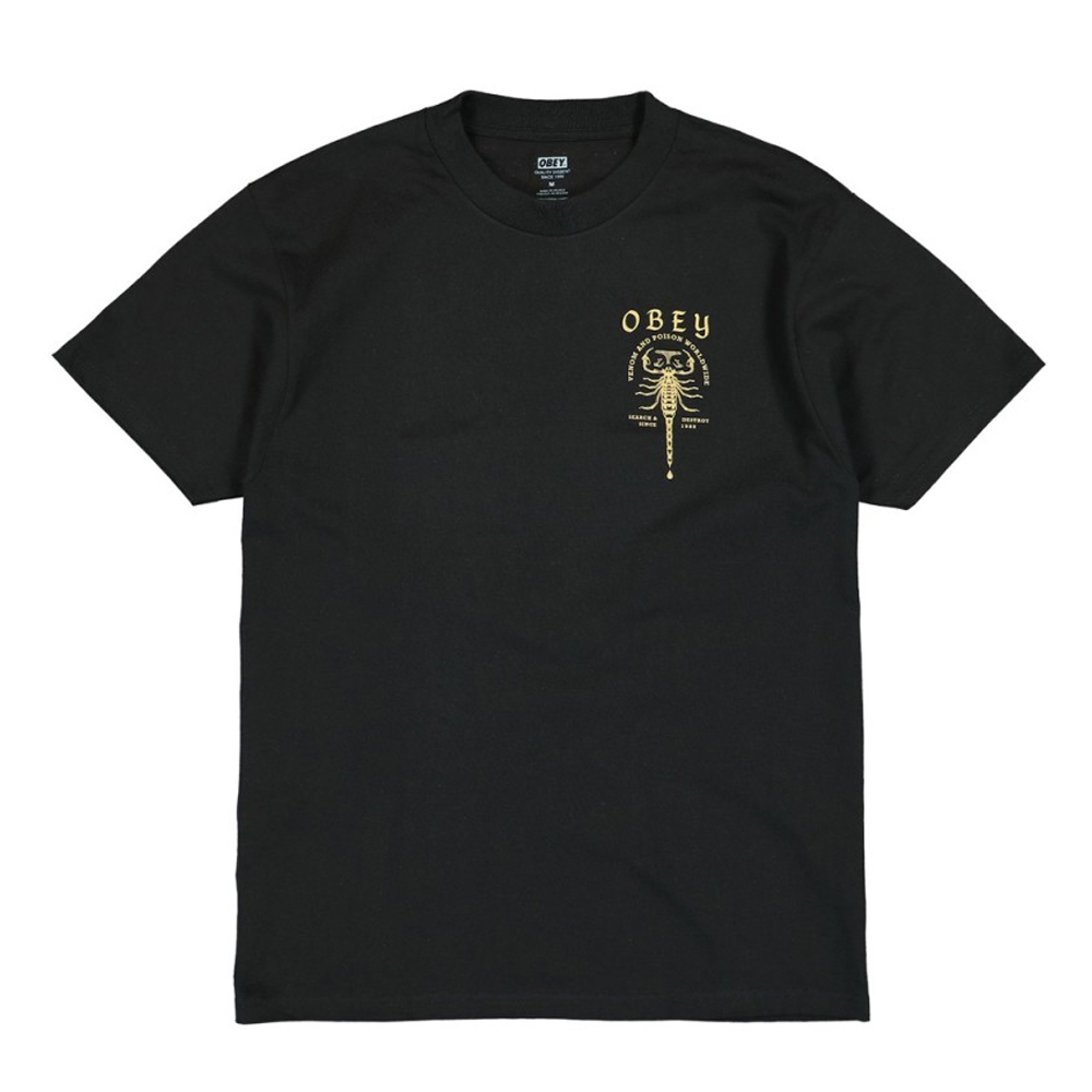 OBEY SCORPION Ανδρικό T-Shirt - Μαύρο