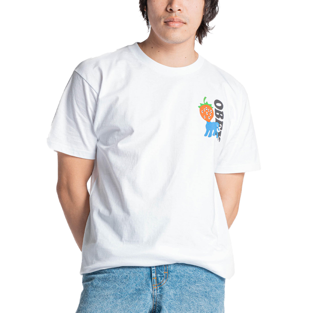 OBEY Strawberry Tee Ανδρικό T-Shirt  - Λευκό