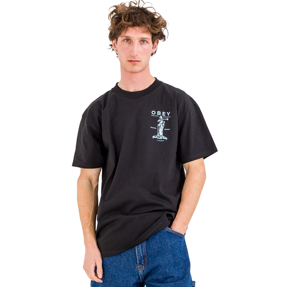 OBEY Premium Sounds Ανδρικό T-Shirt  - Μαύρο