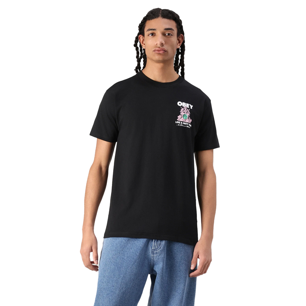OBEY Love & Unity Now Tee Ανδρικό T-Shirt  - Μαύρο