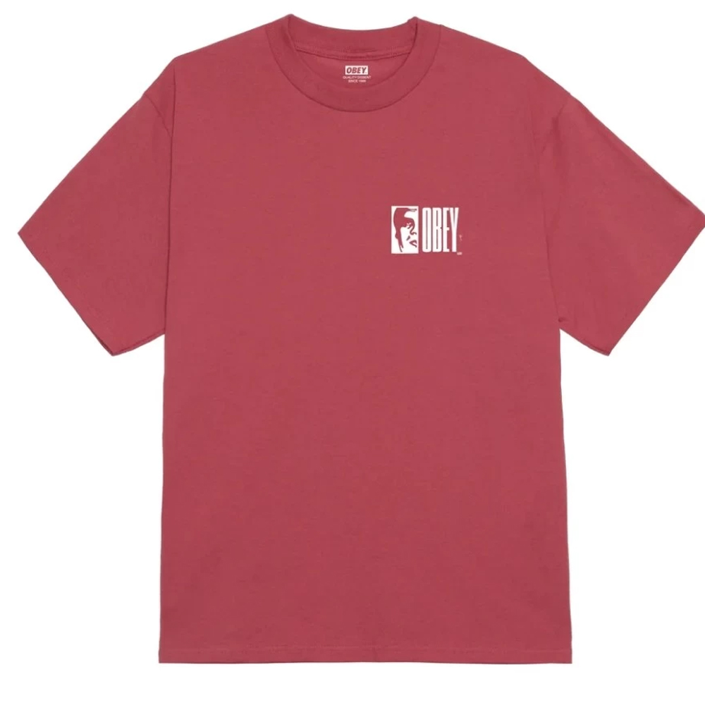 OBEY Half Icon Ανδρικό T-Shirt - Κόκκινο