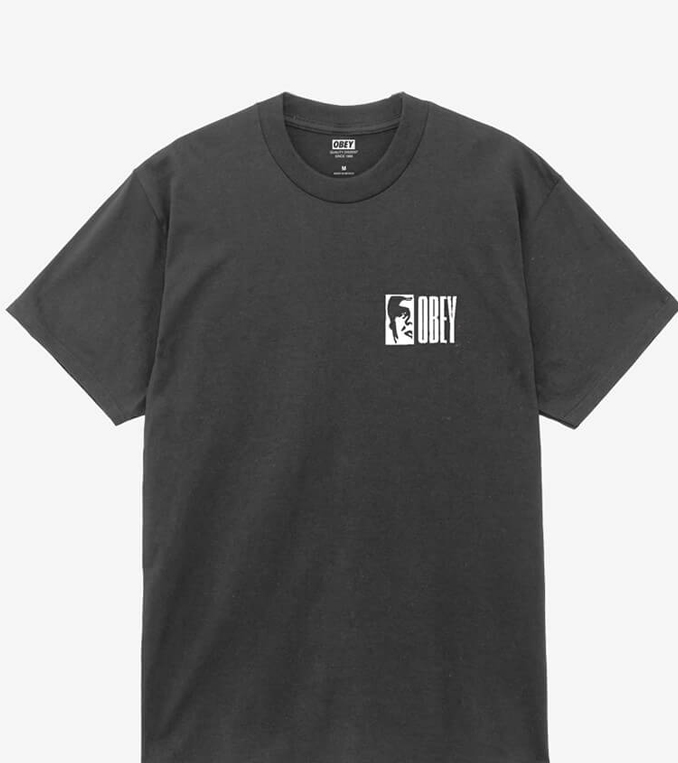 OBEY Half Icon Ανδρικό T-Shirt - Μαύρο