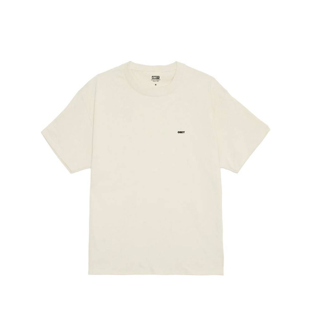 OBEY Visual Studies Ανδρικό T-Shirt - Κρεμ