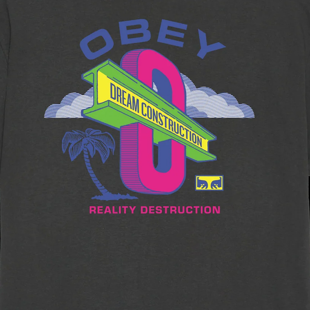 OBEY Dream Construction  Tee Ανδρικό T-Shirt - 3