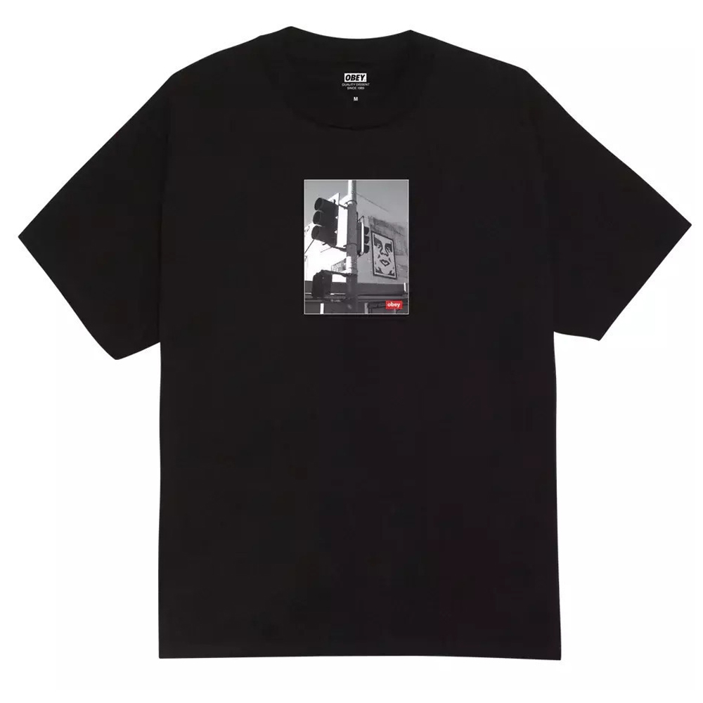 OBEY Los Angeles Photo Tee Ανδρικό T-Shirt - Μαύρο