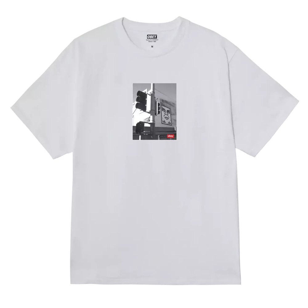 OBEY Los Angeles Photo Tee Ανδρικό T-Shirt - Λευκό