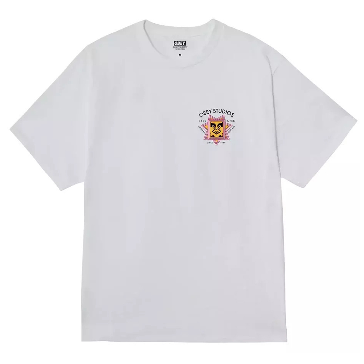 OBEY Global Visuals Tee Ανδρικό T-Shirt - Λευκό