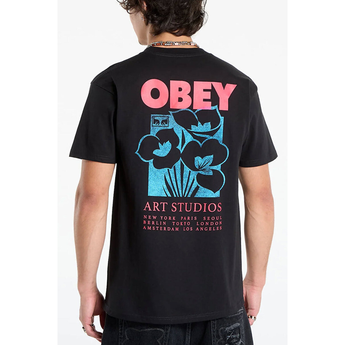 OBEY Art Studio Flowers Tee Ανδρικό T-Shirt - 4