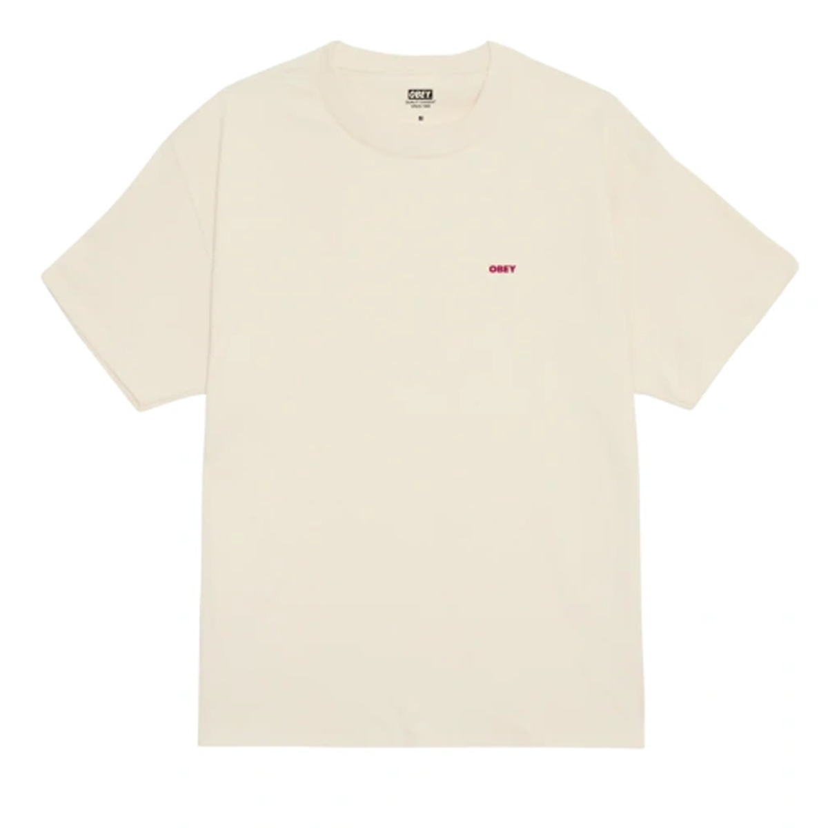 OBEY Art Studio Flowers Tee Ανδρικό T-Shirt - Κρεμ