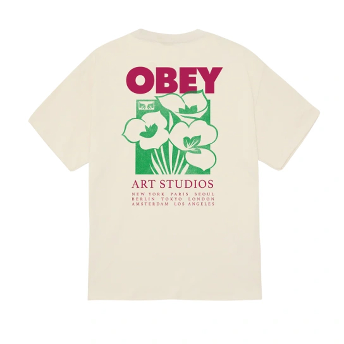 OBEY Art Studio Flowers Tee Ανδρικό T-Shirt - 2