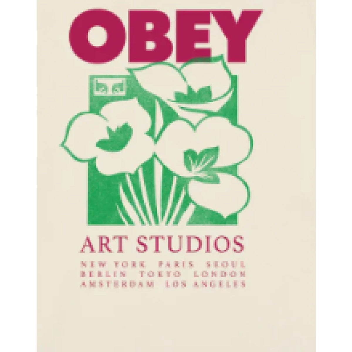 OBEY Art Studio Flowers Tee Ανδρικό T-Shirt - 3