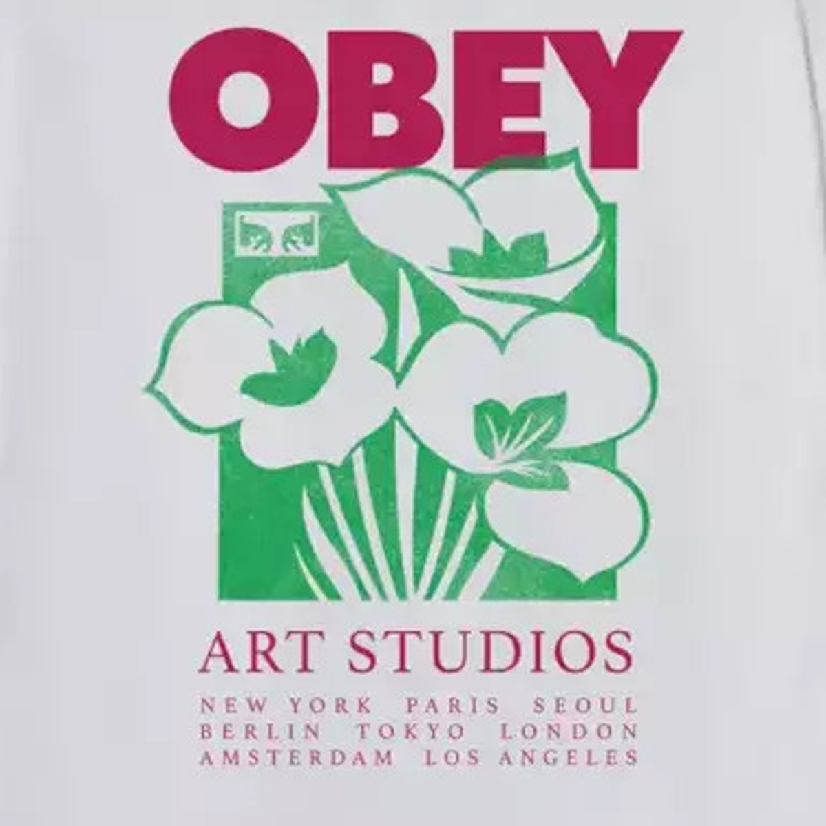 OBEY Art Studio Flowers Tee Ανδρικό T-Shirt - 3