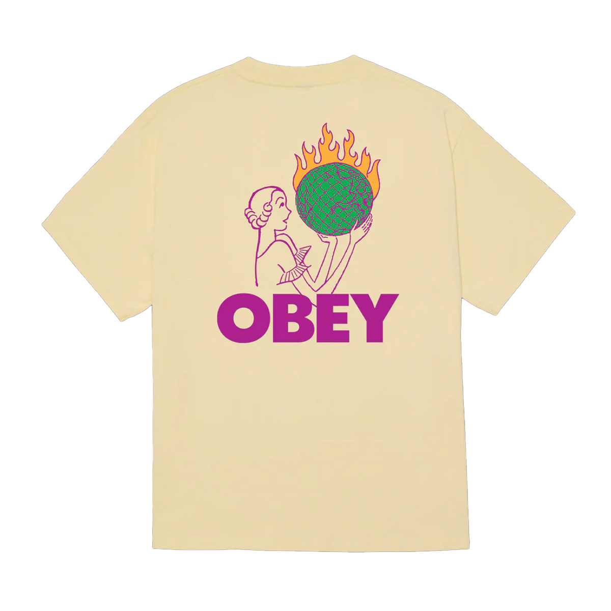 OBEY World In Flames Ανδρικό T-Shirt - 2