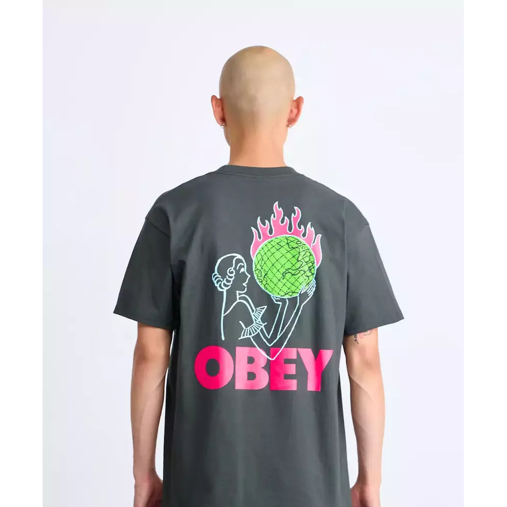 OBEY World In Flames Ανδρικό T-Shirt - 4
