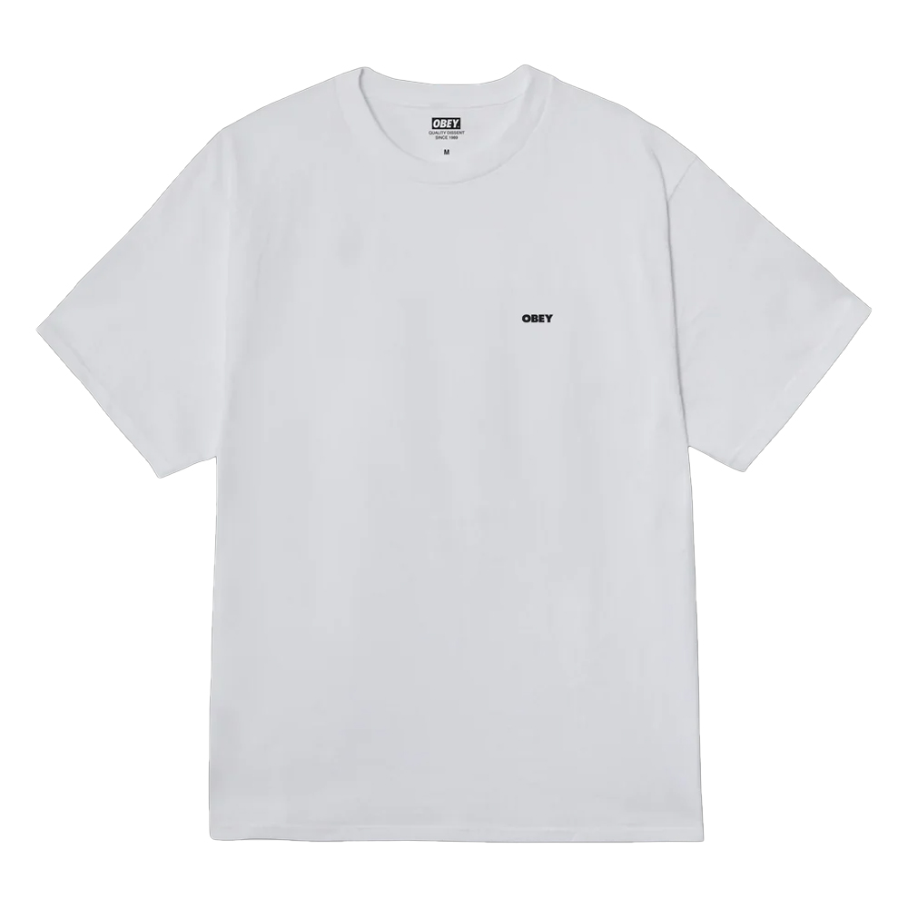 OBEY World In Flames Ανδρικό T-Shirt - Λευκό