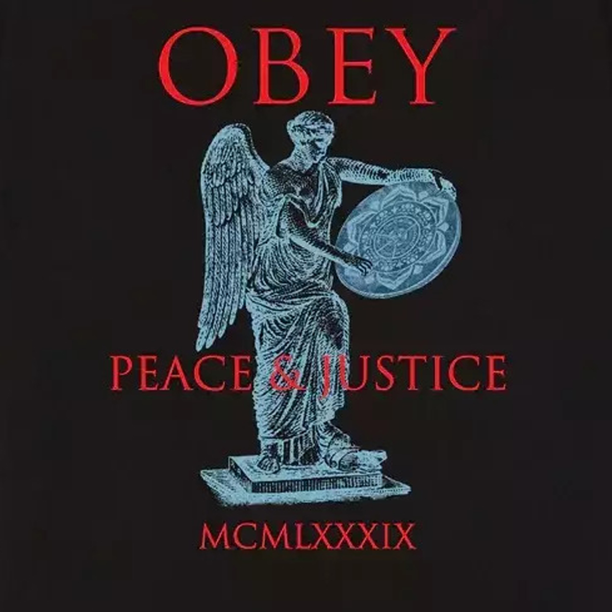 OBEY Peace & Justice Statue Ανδρικό T-Shirt - 3