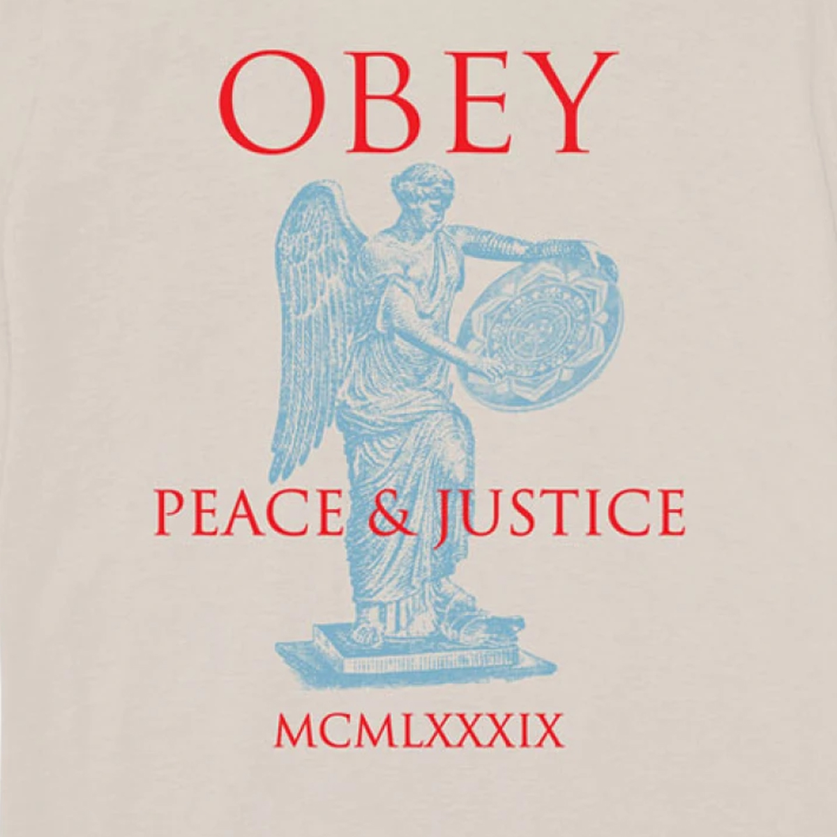 OBEY Peace & Justice Statue Ανδρικό T-Shirt - 3