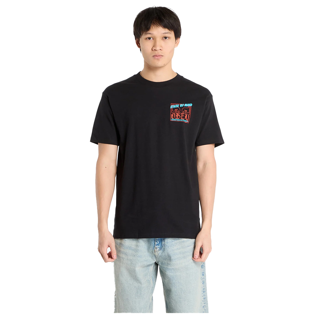  OBEY State Of Mind Tee Ανδρικό T-Shirt - Μαύρο
