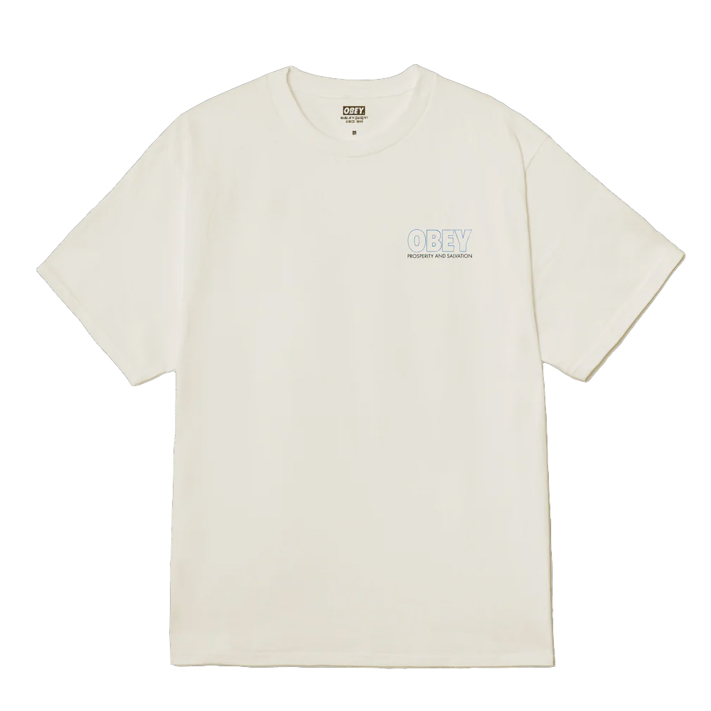 OBEY Prosperity Aνδρικό T-Shirt - Κρεμ