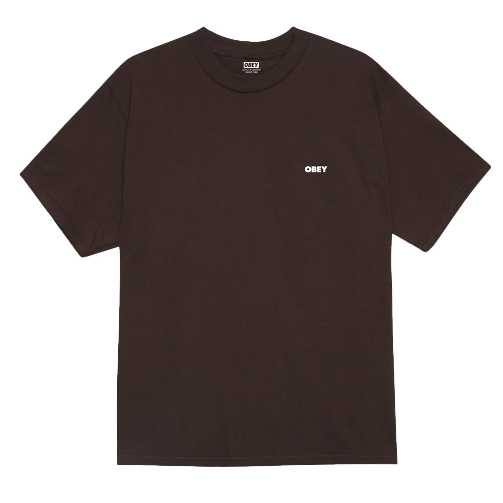 OBEY Exclamation Tee Aνδρικό T-Shirt - Καφέ