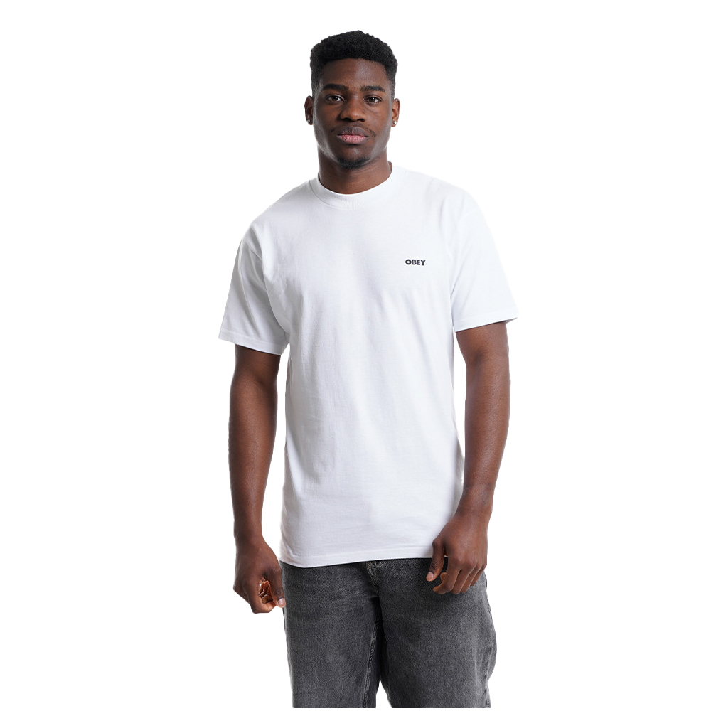 OBEY Exclamation Tee Aνδρικό T-Shirt - Λευκό