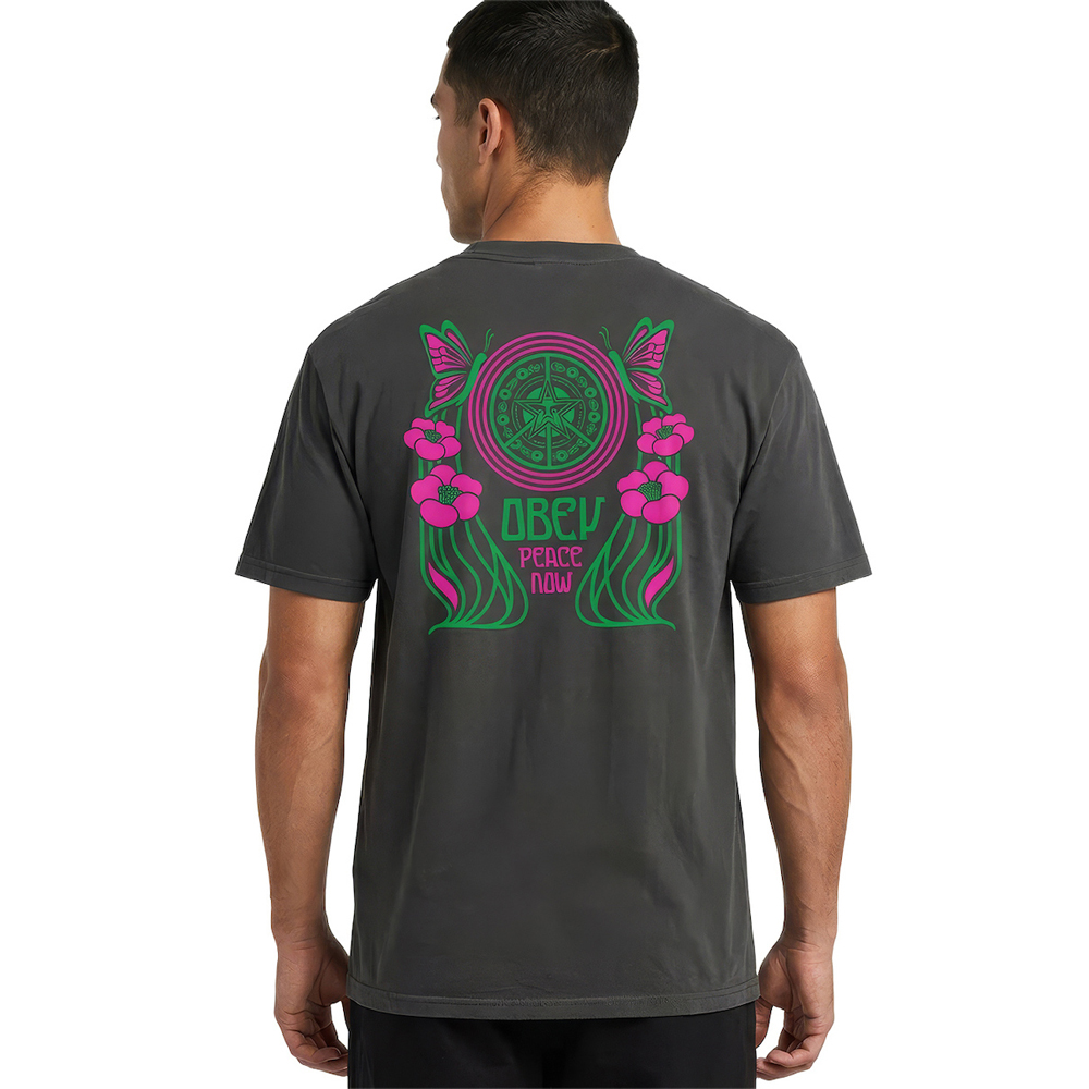 OBEY Peace Now Butterflies Aνδρικό T-Shirt - 2
