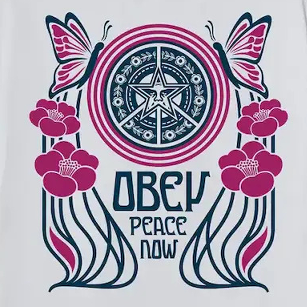 OBEY Peace Now Butterflies Aνδρικό T-Shirt - 3